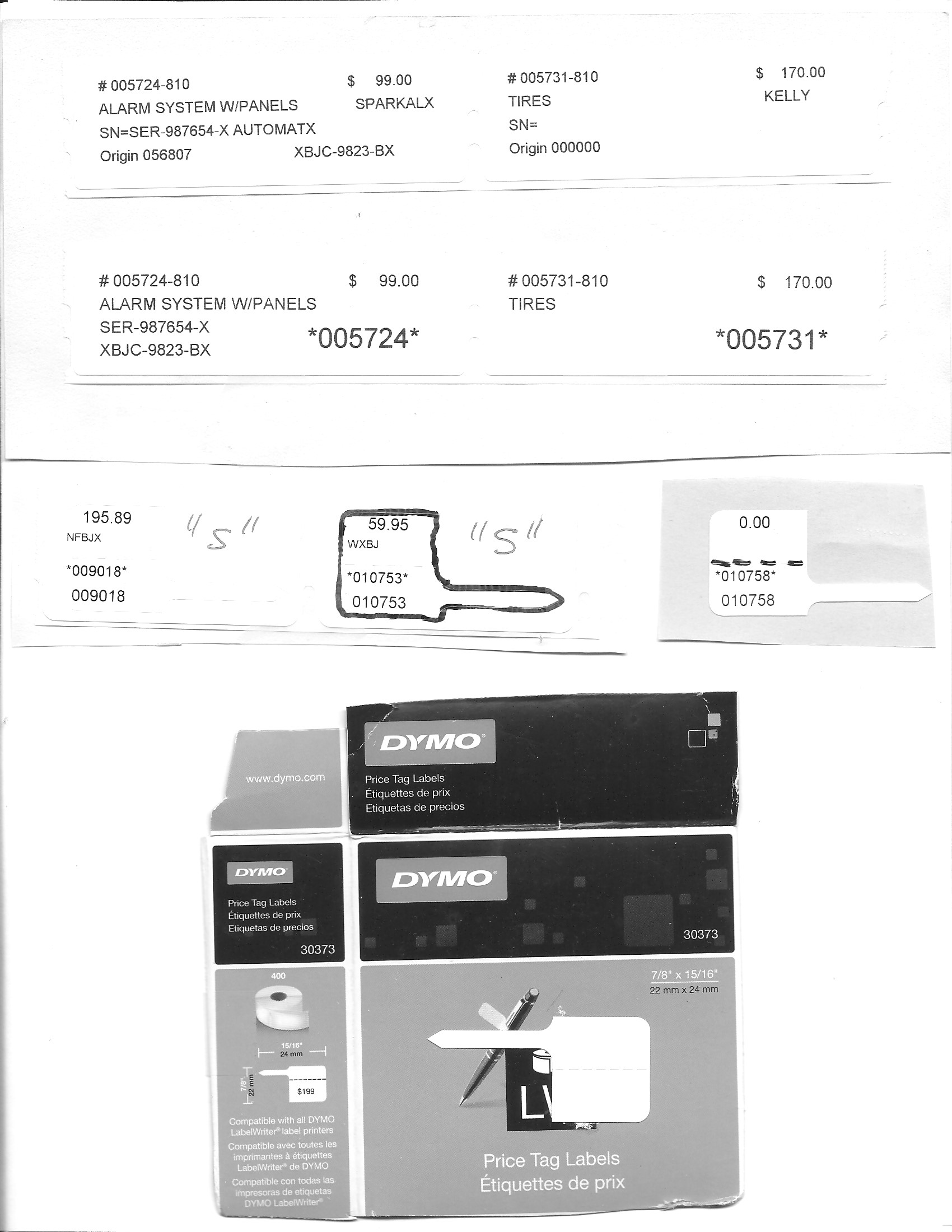 DYMO samples